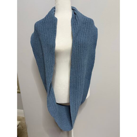 J.Jill Infiniti scarf French blue NWT super soft chunky - Picture 2 of 6